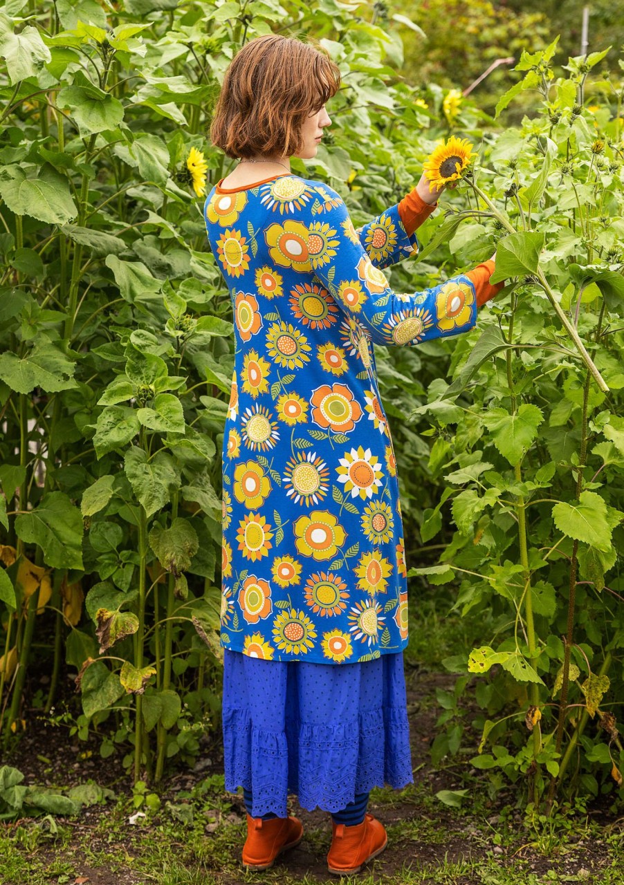 Kvinne Gudrun Sjödén Kjoler | Trikotkjole Sunflower I Lyocell/Elastan